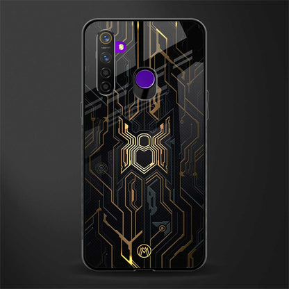 spider verse glass case for realme 5i image