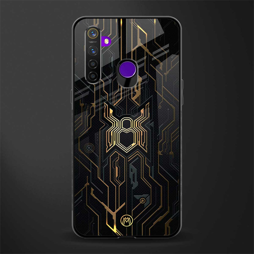 spider verse glass case for realme 5 image