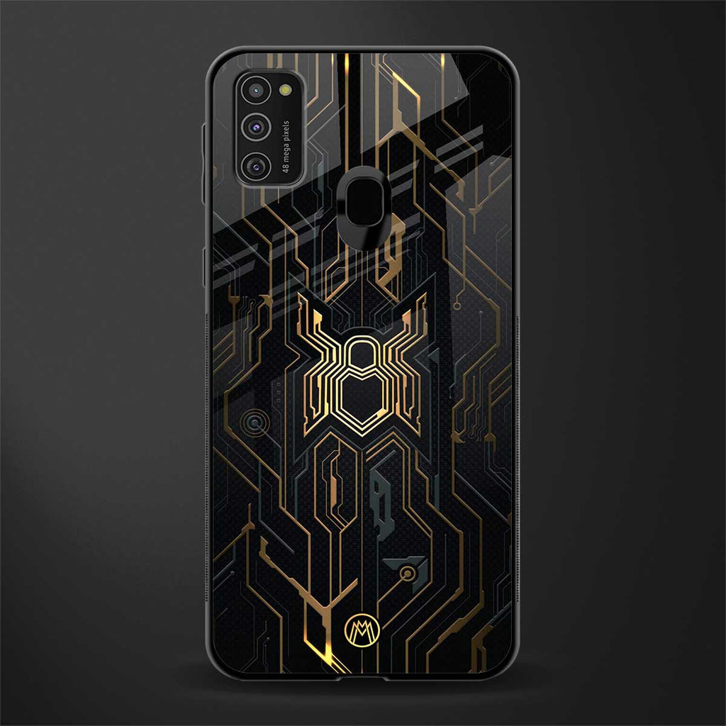 spider verse glass case for samsung galaxy m21 image