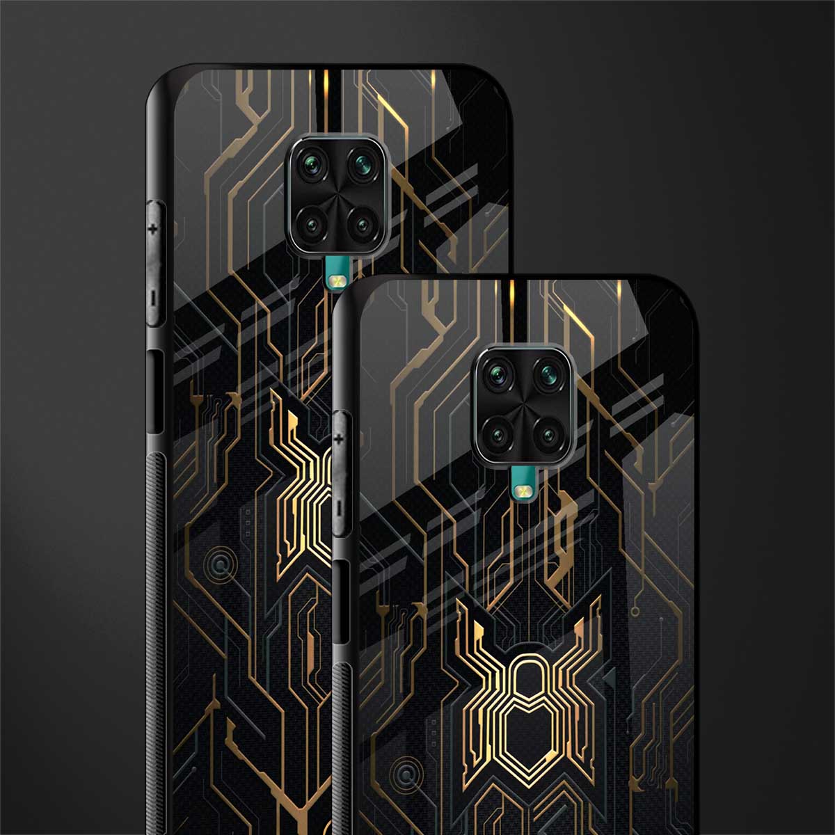 spider verse glass case for poco m2 pro image-2