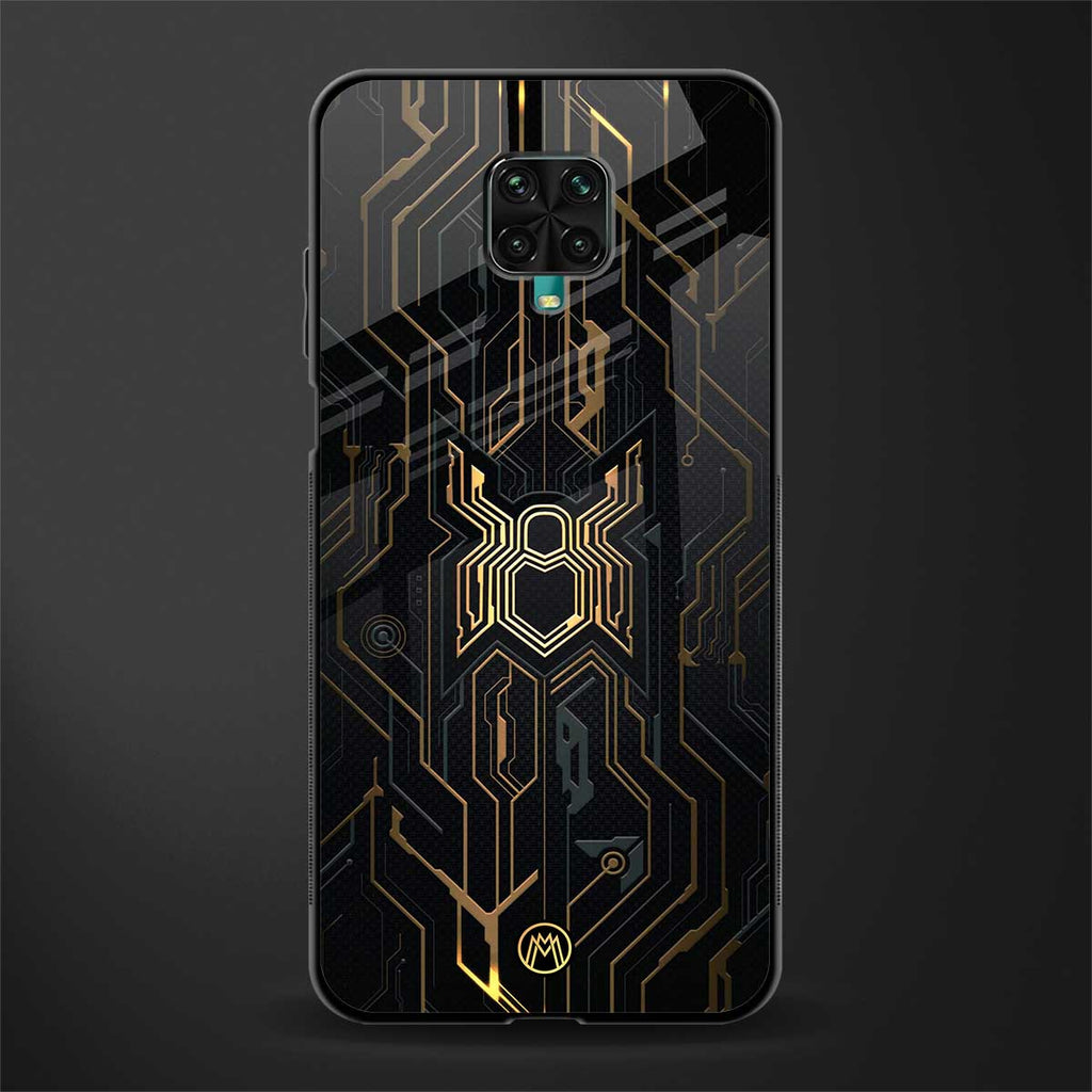 spider verse glass case for redmi note 9 pro image