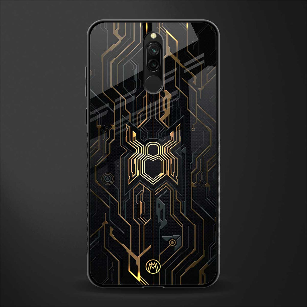spider verse glass case for redmi 8 image