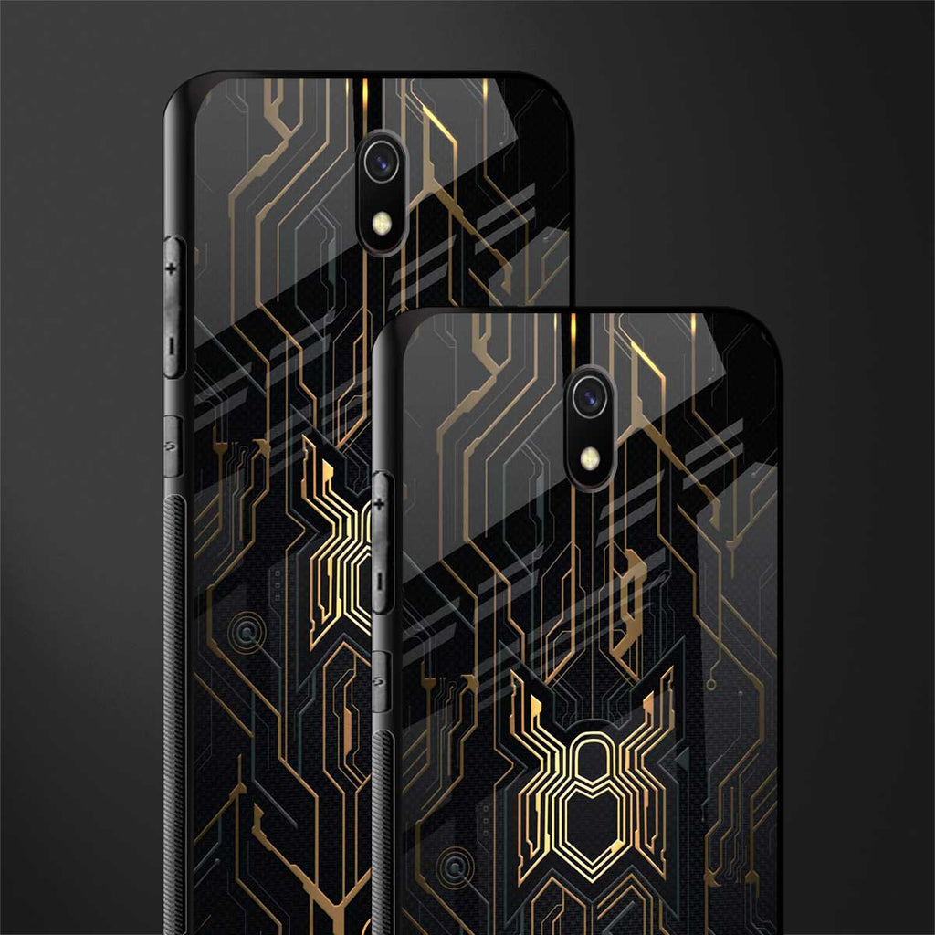 spider verse glass case for redmi 8a image-2
