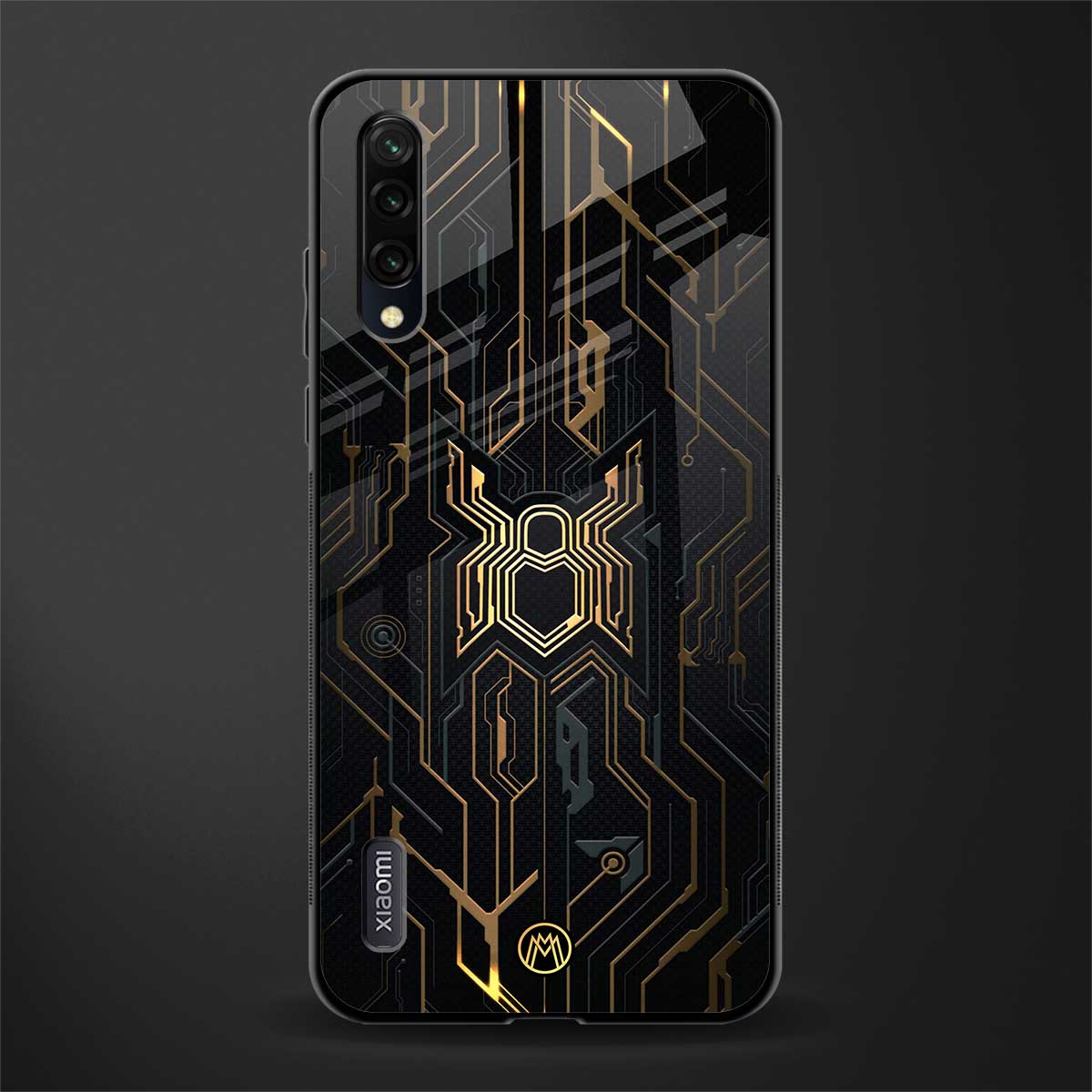 spider verse glass case for mi a3 redmi a3 image