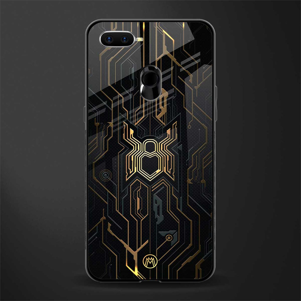 spider verse glass case for oppo a7 image