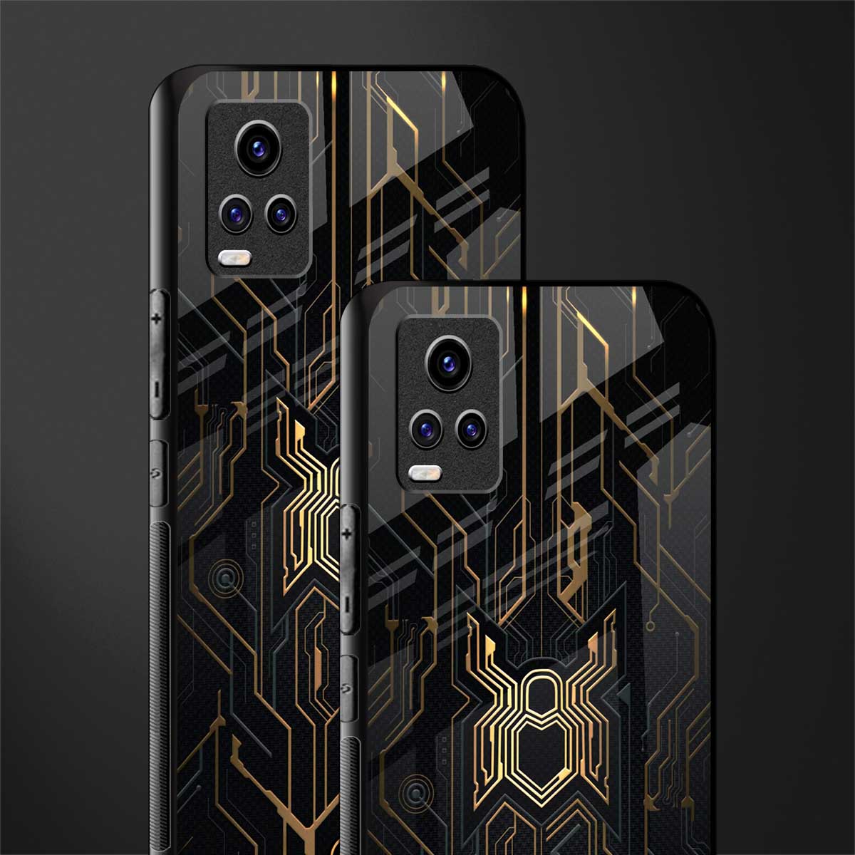 spider verse back phone cover | glass case for vivo y73