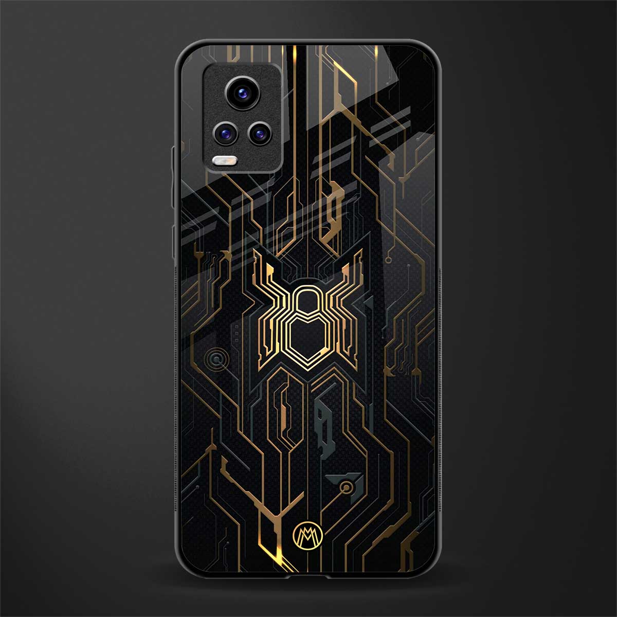 spider verse back phone cover | glass case for vivo y73