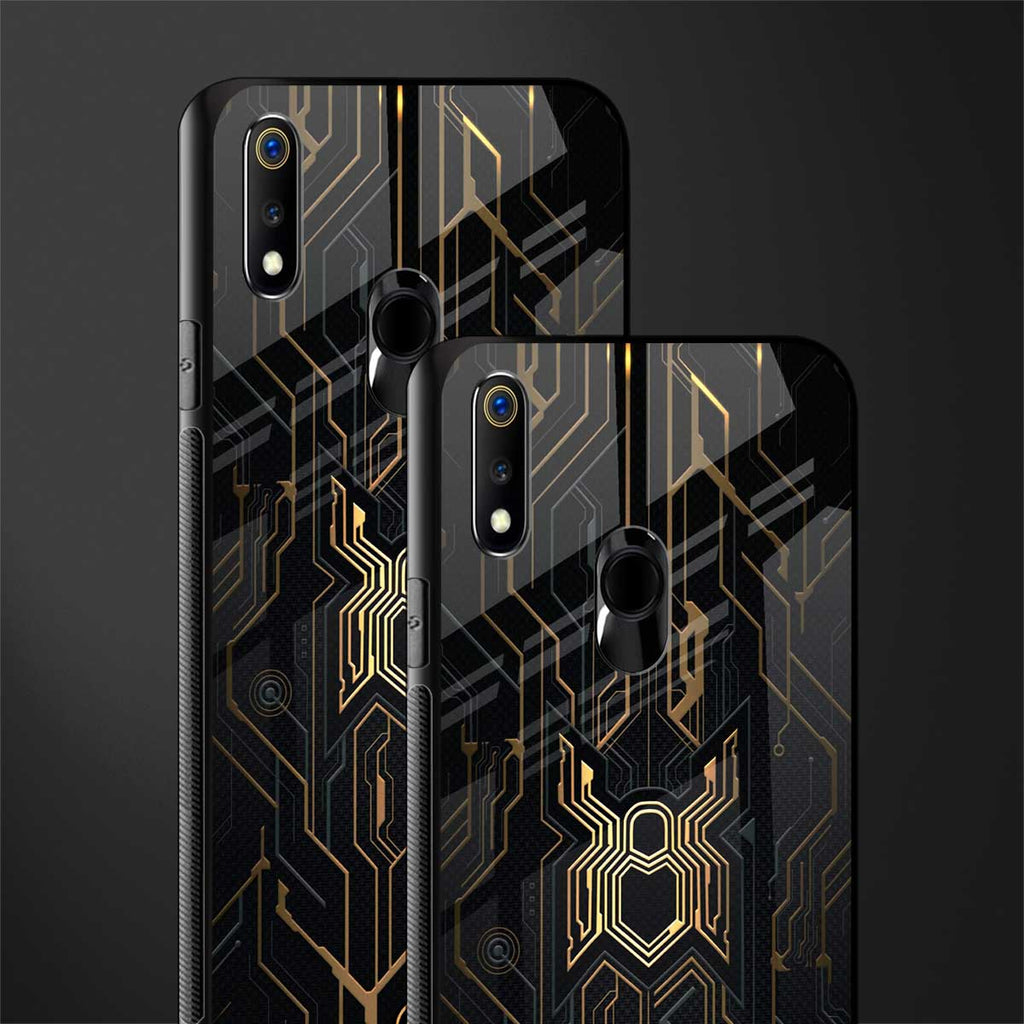 spider verse glass case for realme 3 pro image-2
