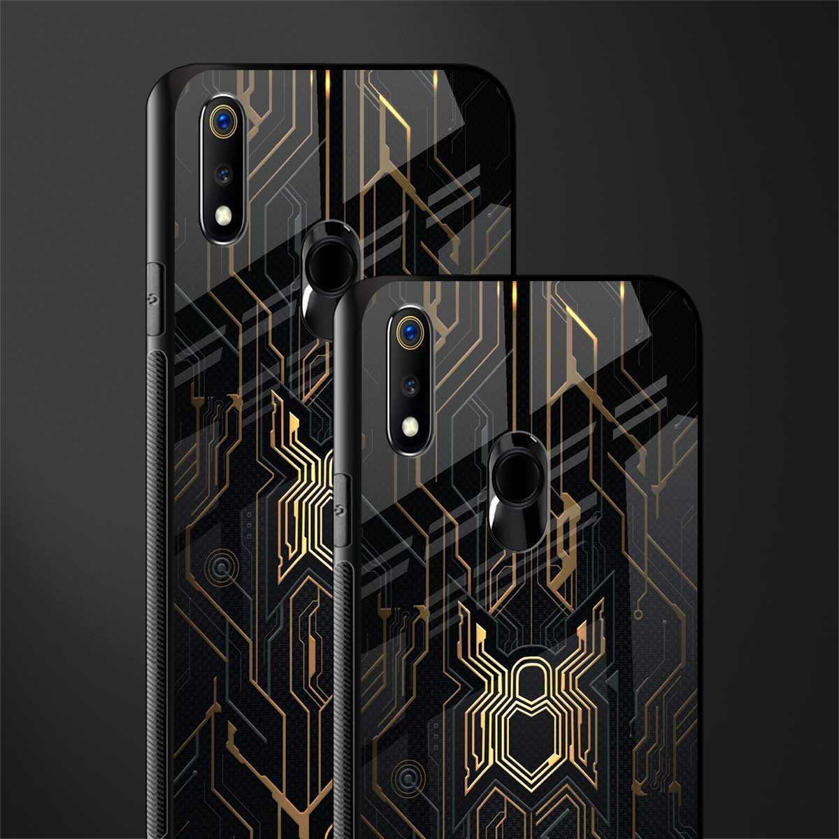 spider verse glass case for realme 3 pro image-2