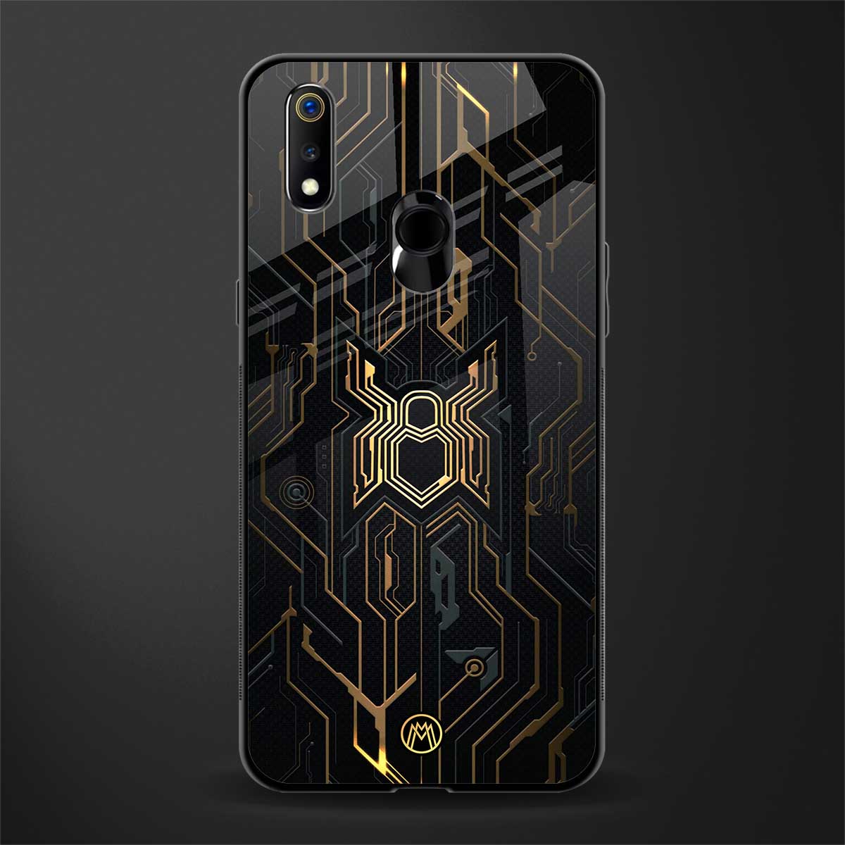 spider verse glass case for realme 3 pro image
