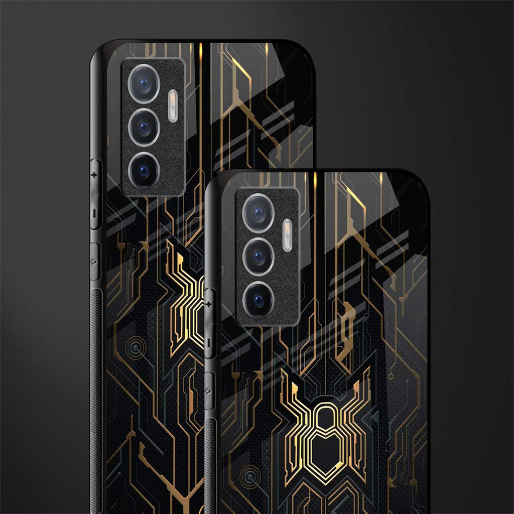 spider verse glass case for vivo v23e image-2