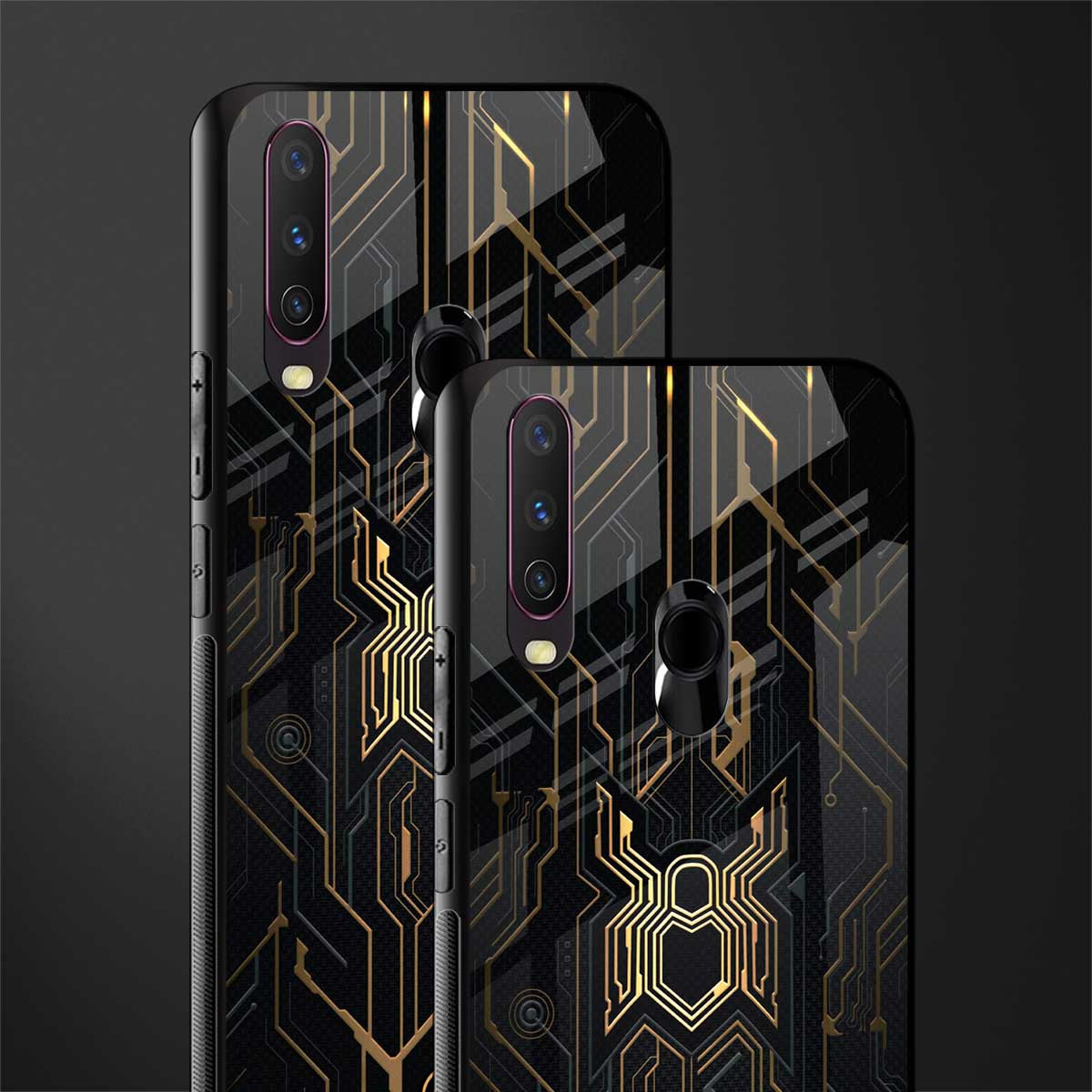 spider verse glass case for vivo y17 image-2