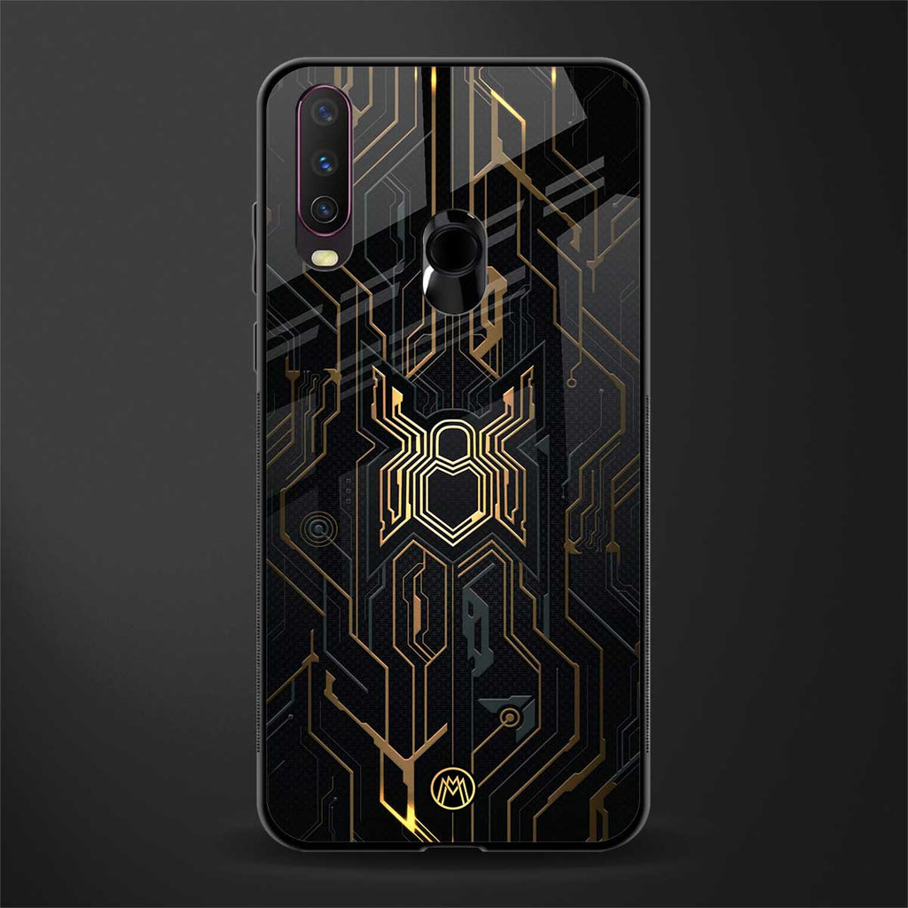 spider verse glass case for vivo y17 image