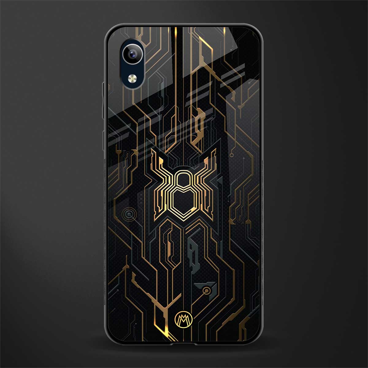 spider verse glass case for vivo y90 image