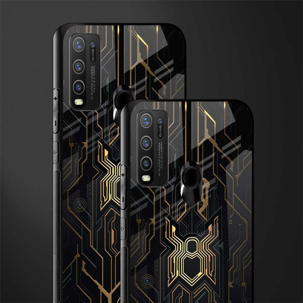 spider verse glass case for vivo y50 image-2
