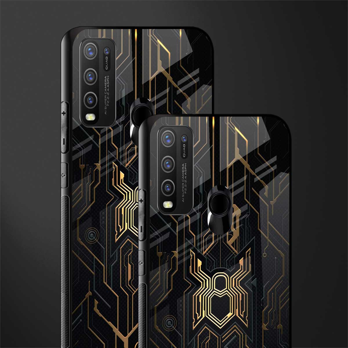 spider verse glass case for vivo y50 image-2