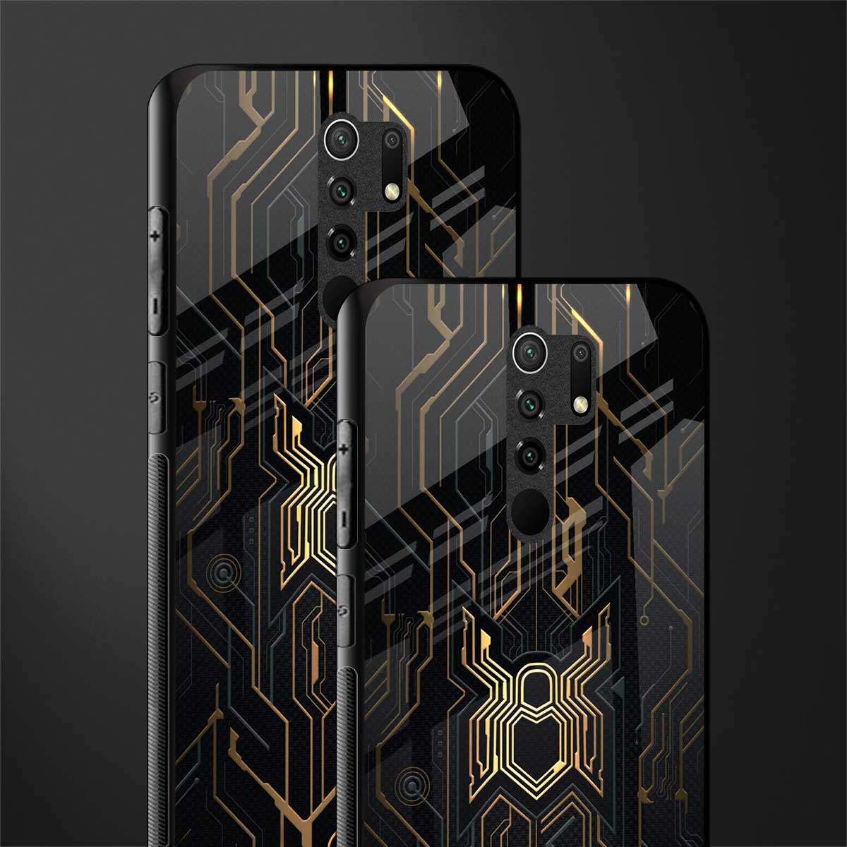 spider verse glass case for poco m2 image-2