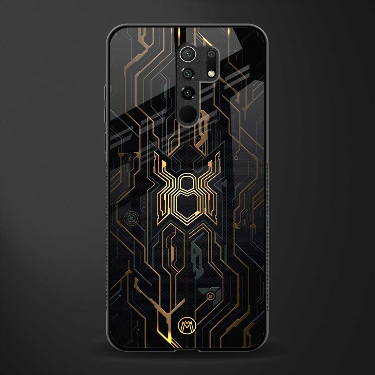 spider verse glass case for redmi 9 prime image