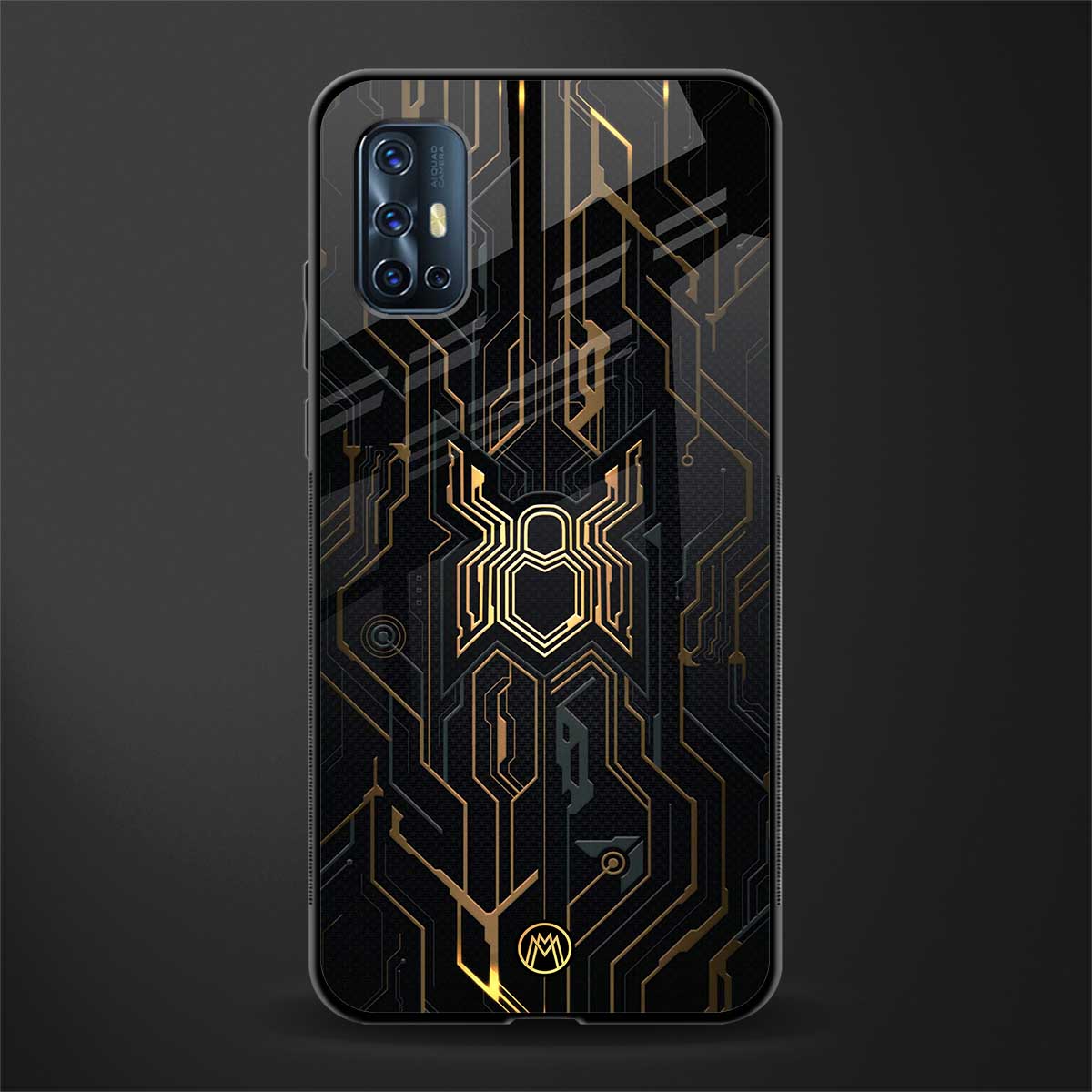 spider verse glass case for vivo v17 image