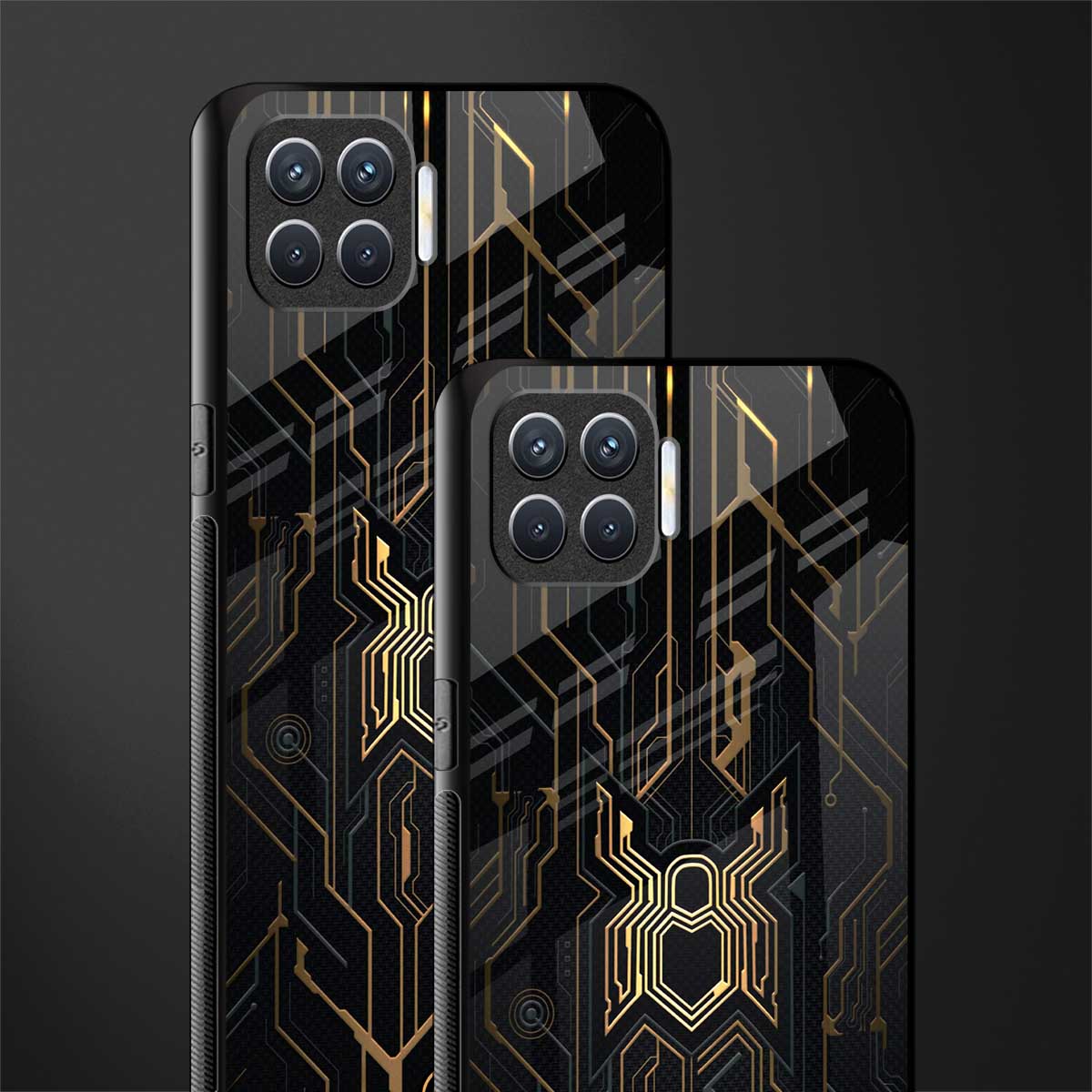spider verse glass case for oppo f17 pro image-2