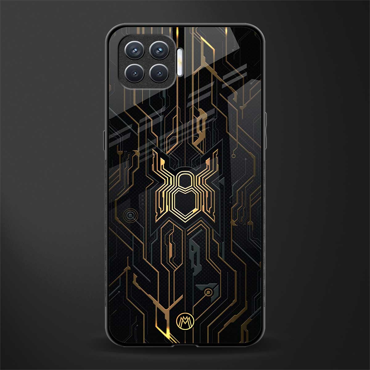 spider verse glass case for oppo f17 image
