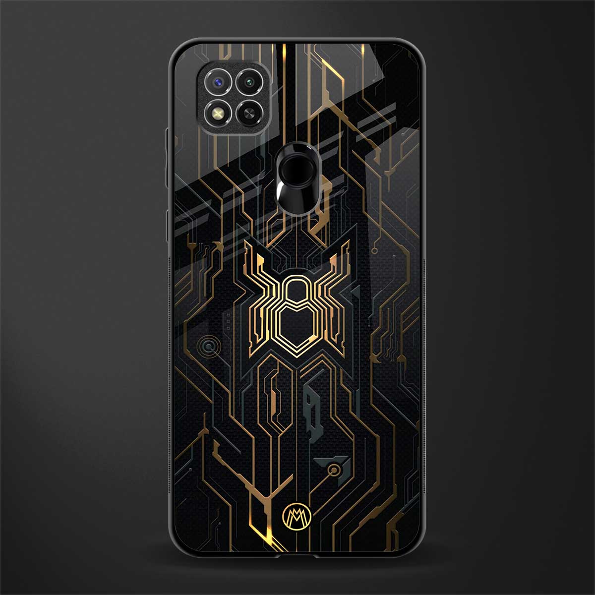 spider verse glass case for redmi 9 image