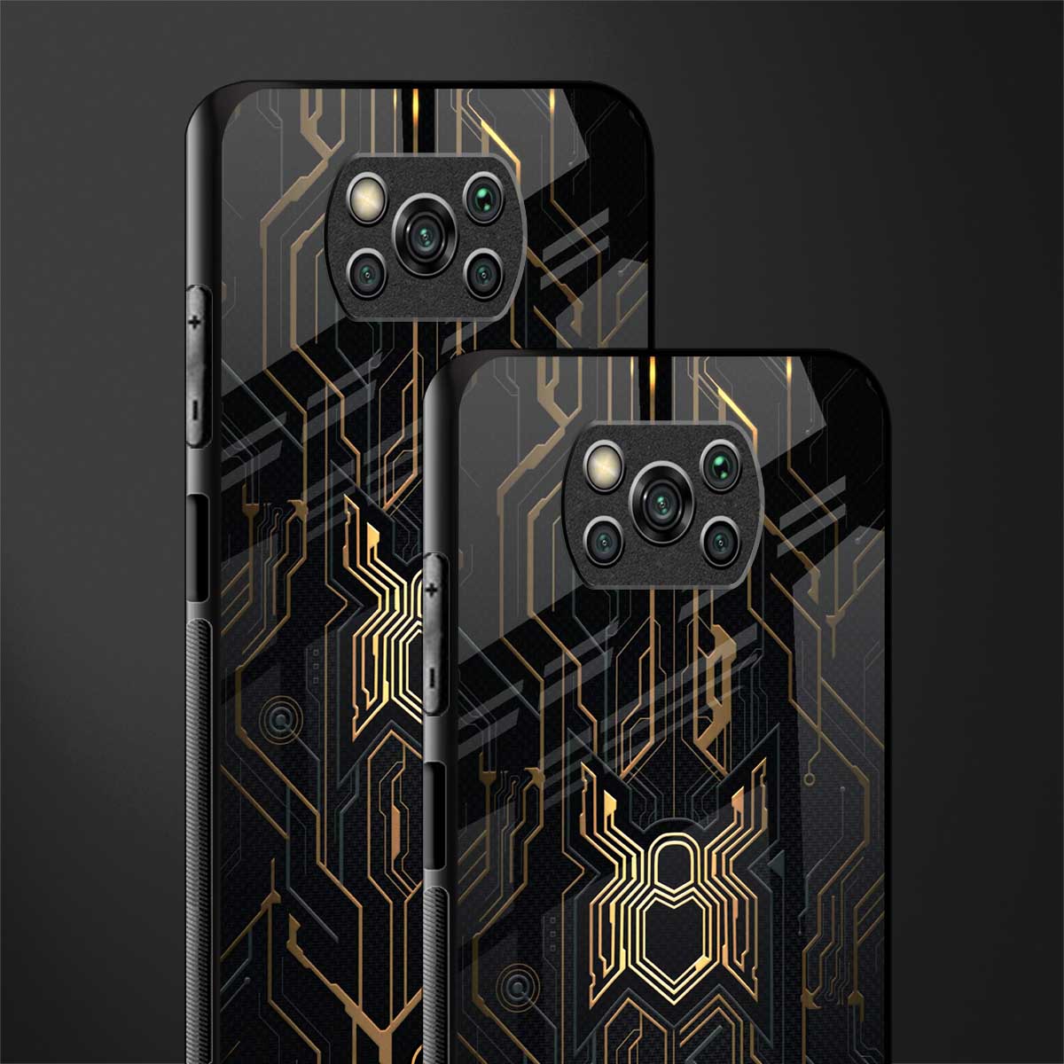 spider verse glass case for poco x3 image-2