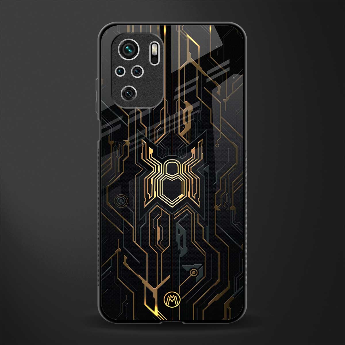 spider verse glass case for redmi note 10 image