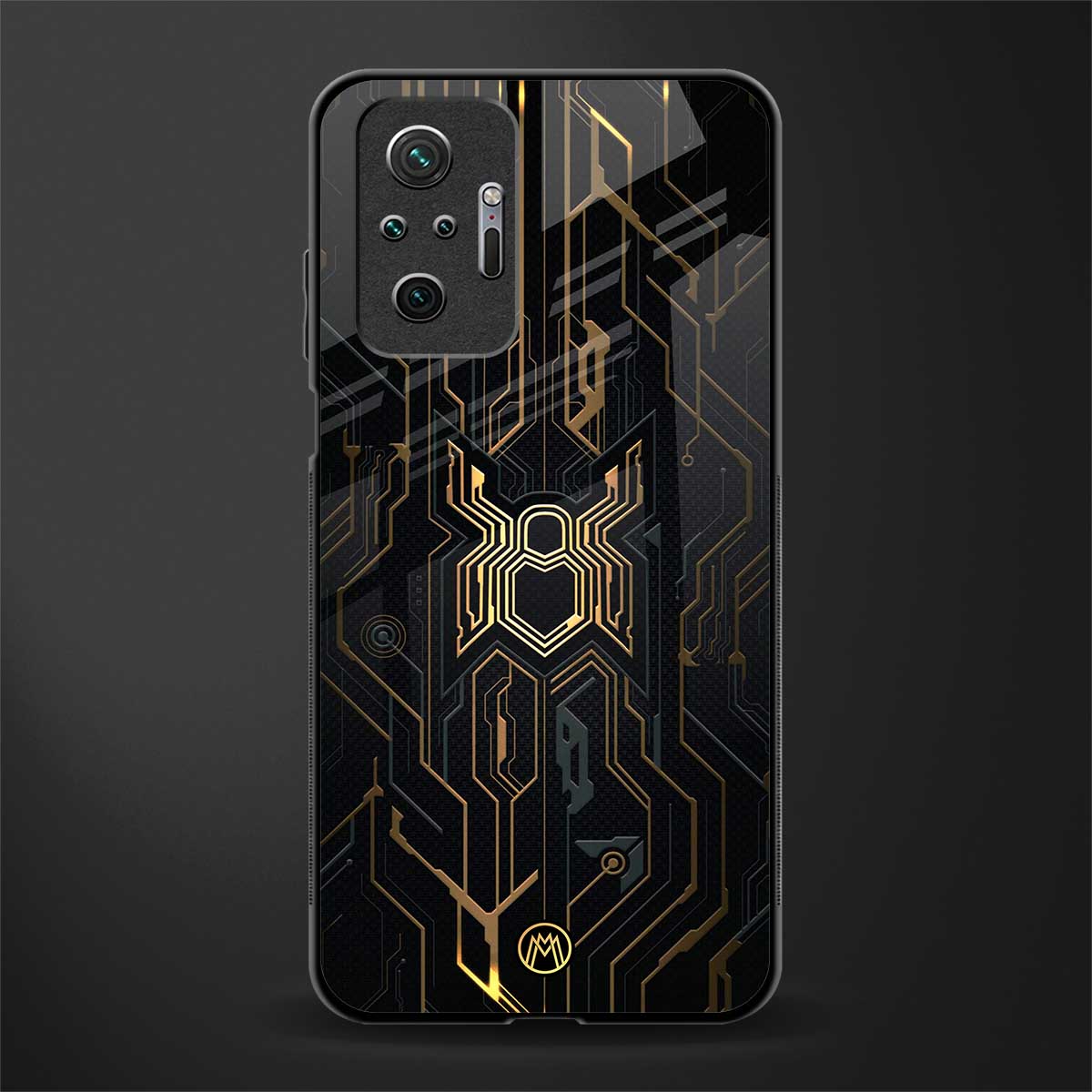 spider verse glass case for redmi note 10 pro image