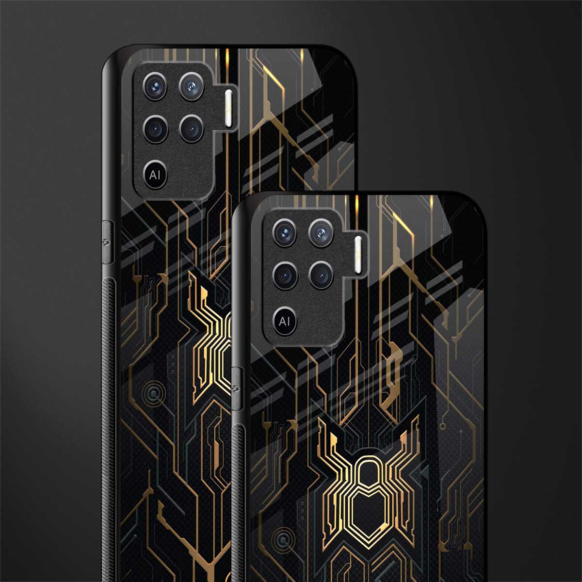 spider verse glass case for oppo f19 pro image-2