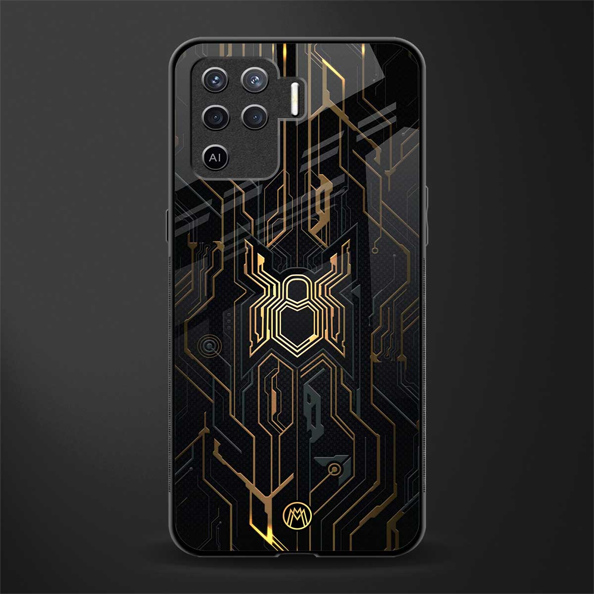 spider verse glass case for oppo f19 pro image