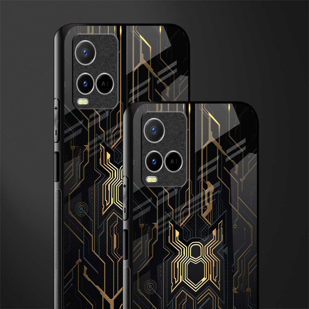 spider verse glass case for vivo y21s image-2