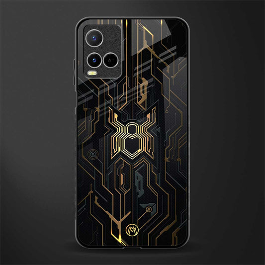 spider verse glass case for vivo y21 image