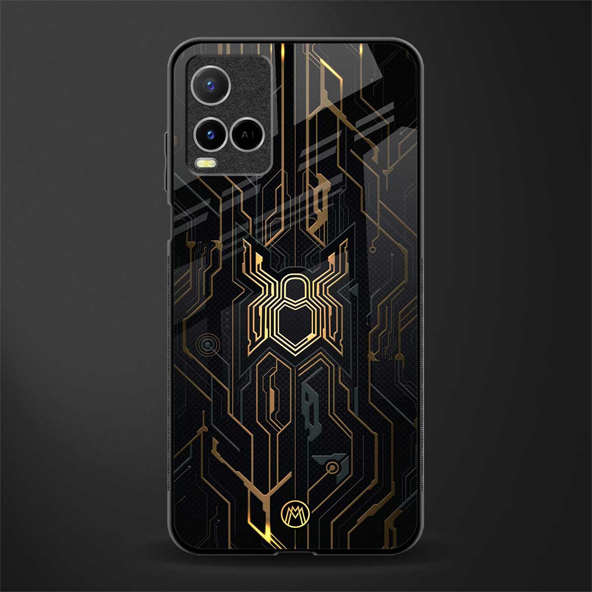 spider verse glass case for vivo y21t image