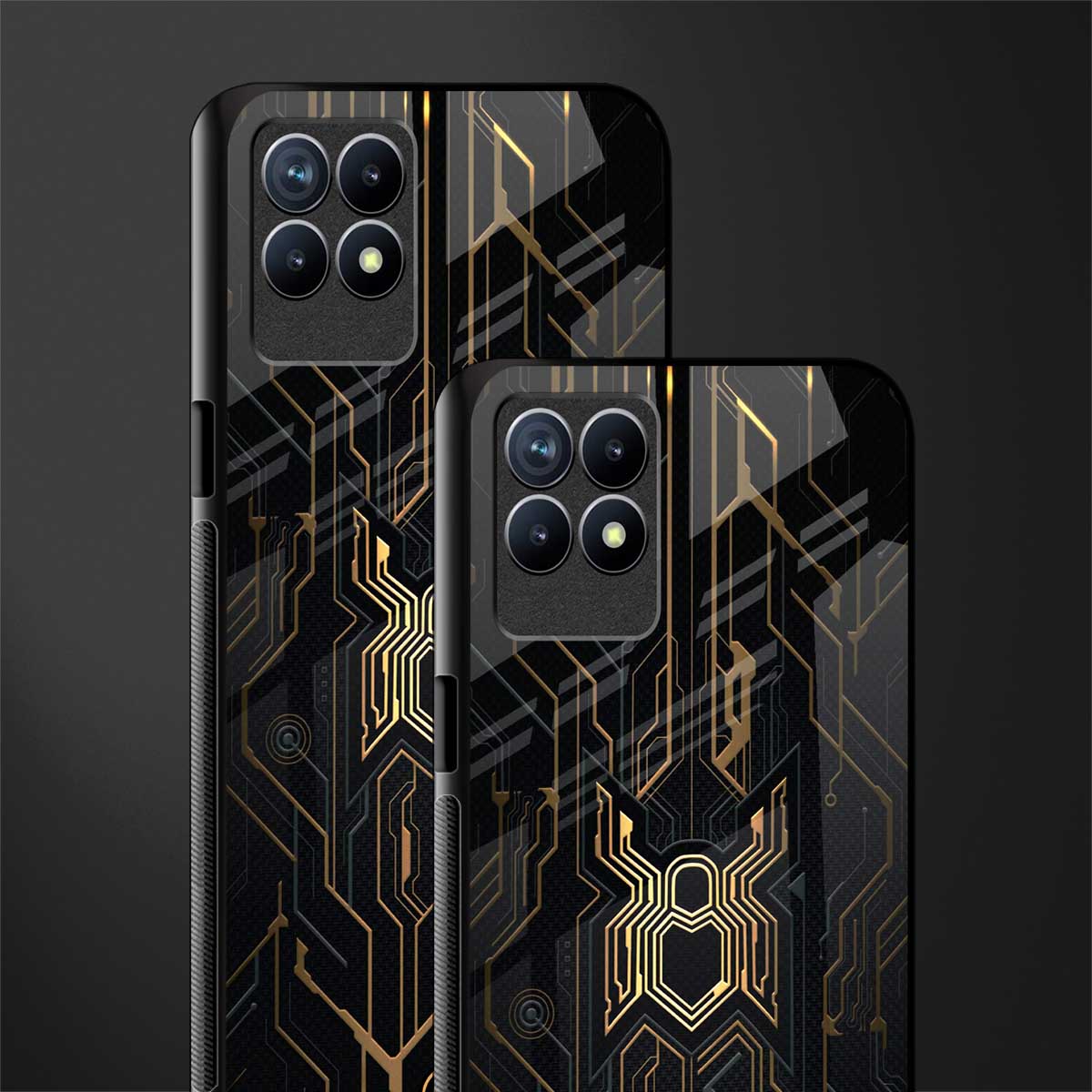 spider verse glass case for realme 8i image-2