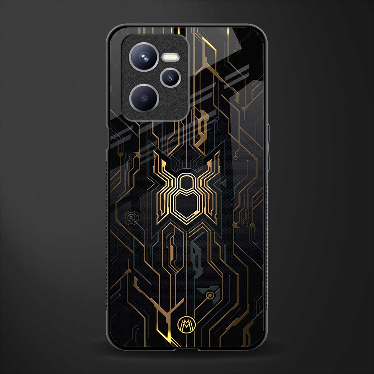 spider verse glass case for realme c35 image