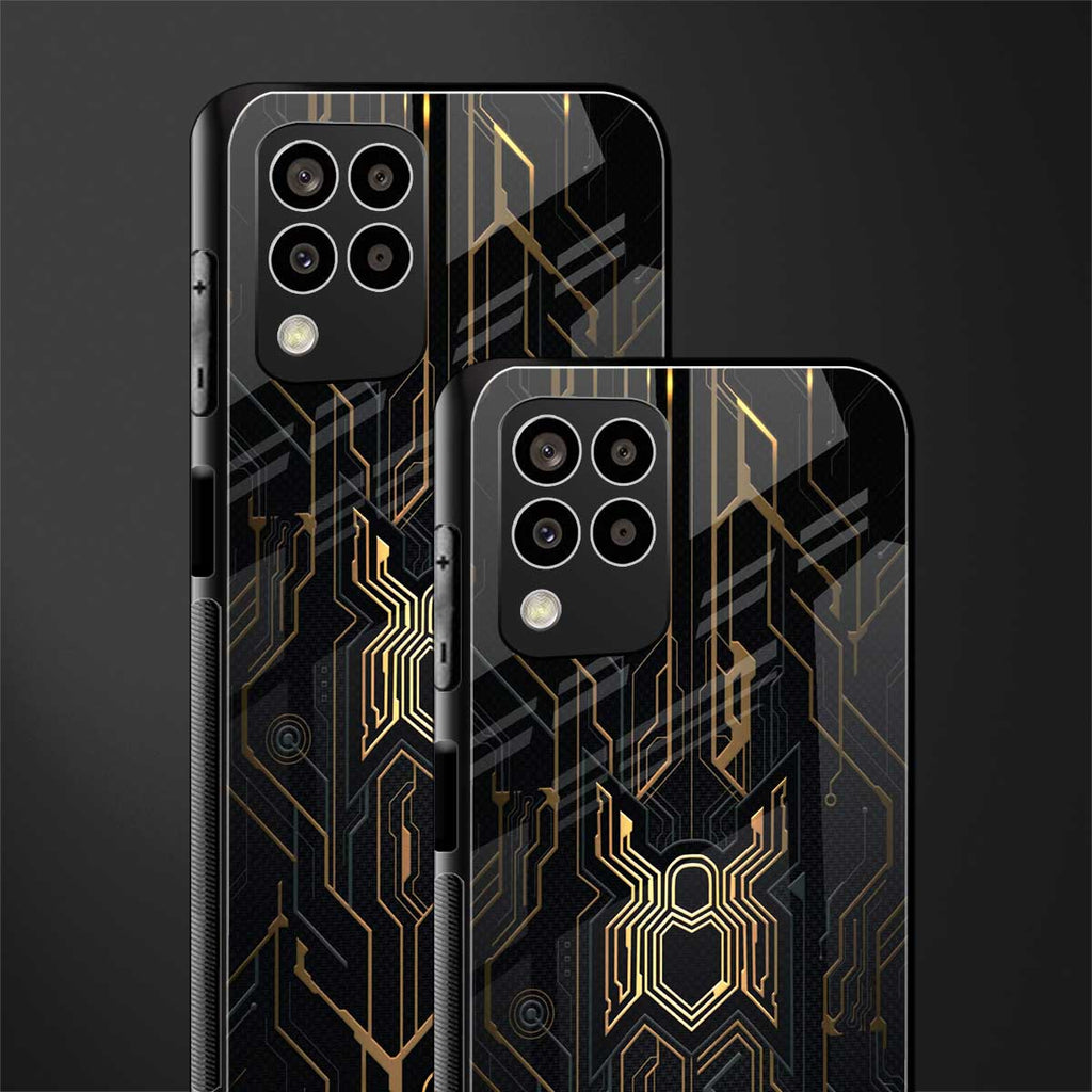 spider verse back phone cover | glass case for samsung galaxy m33 5g