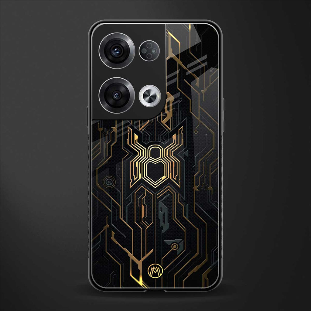 spider verse back phone cover | glass case for oppo reno 8