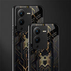 spider verse back phone cover | glass case for vivo v25 pro 5g