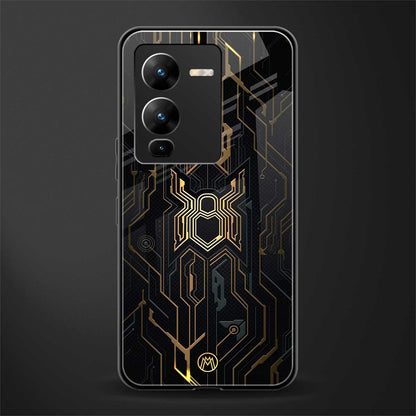spider verse back phone cover | glass case for vivo v25 pro 5g