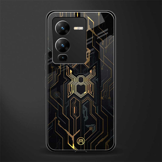 spider verse back phone cover | glass case for vivo v25 pro 5g