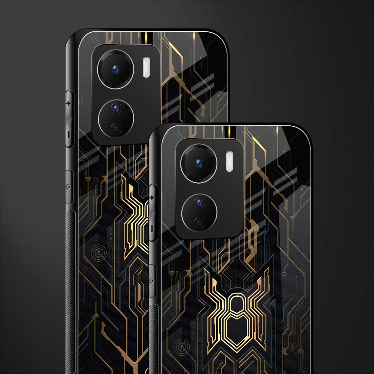 spider verse back phone cover | glass case for vivo y16