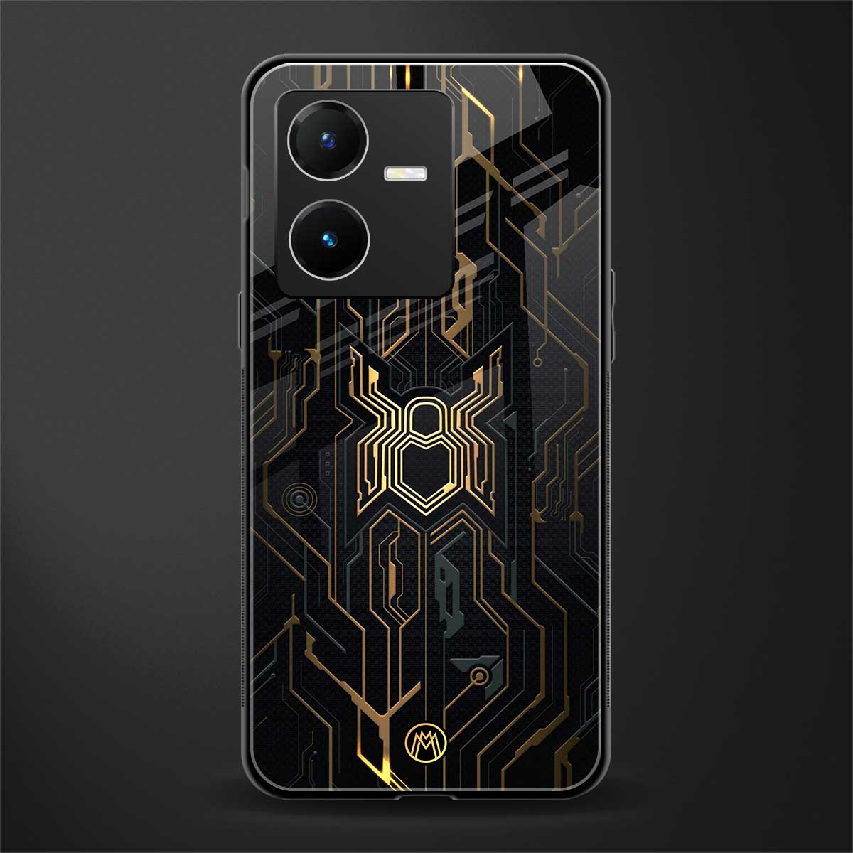 spider verse back phone cover | glass case for vivo y22