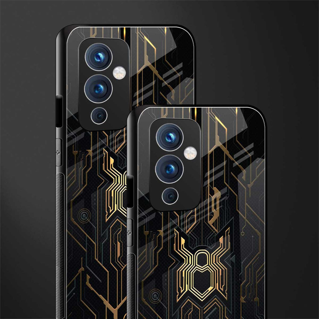 spider verse back phone cover | glass case for oneplus 9