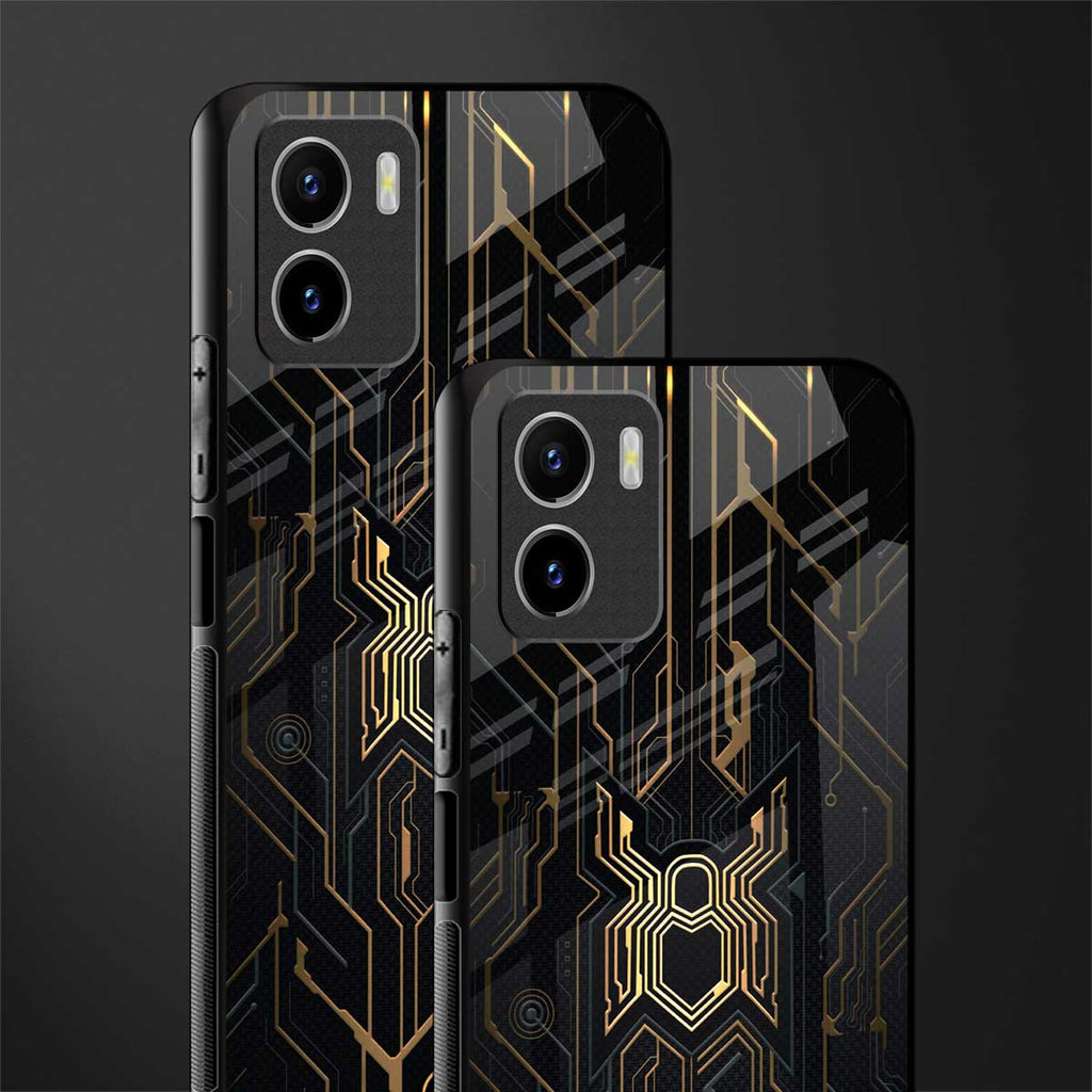 spider verse back phone cover | glass case for vivo y72