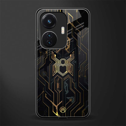 spider verse back phone cover | glass case for vivo t1 44w 4g