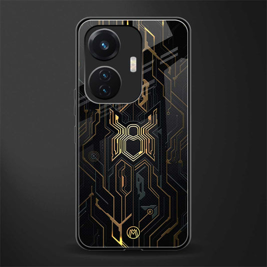 spider verse back phone cover | glass case for vivo t1 44w 4g