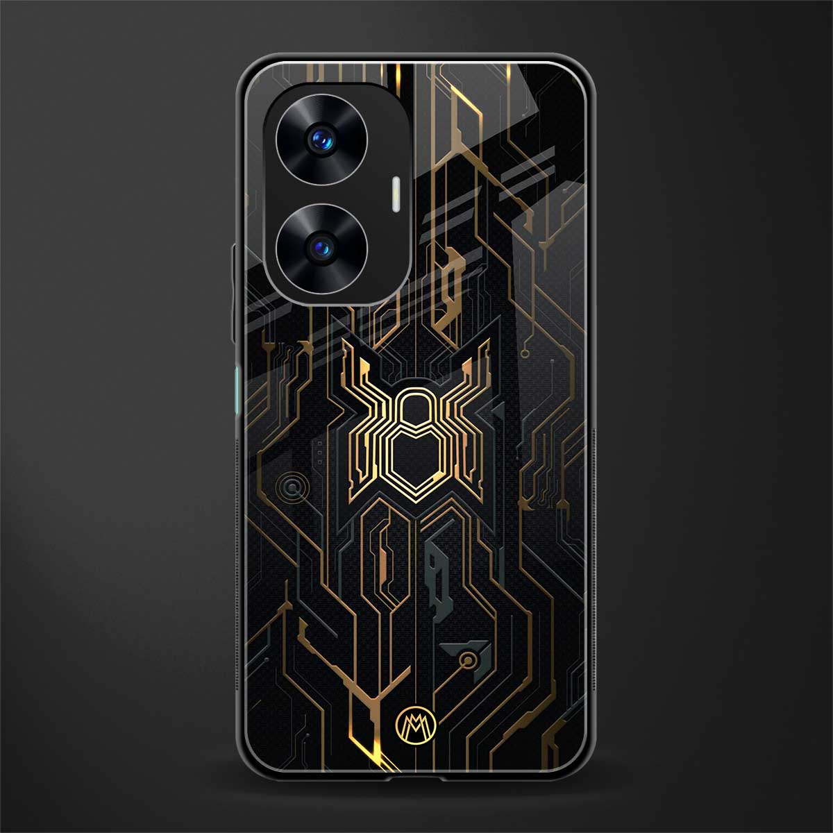 spider verse back phone cover | glass case for realme c55