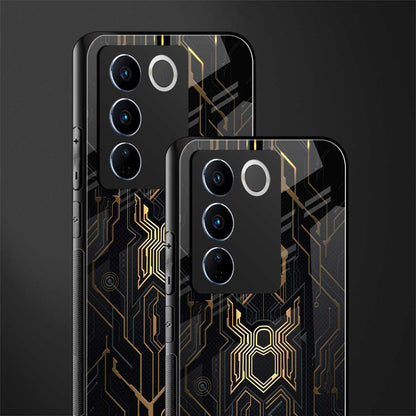 spider verse back phone cover | glass case for vivo v27 pro 5g