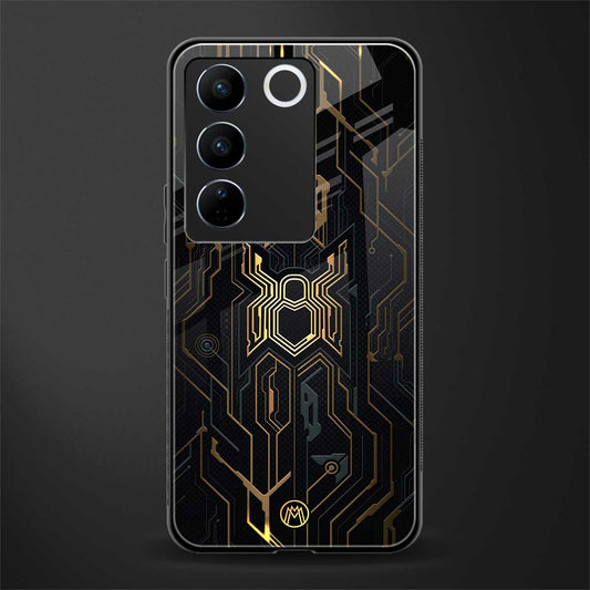 spider verse back phone cover | glass case for vivo v27 pro 5g